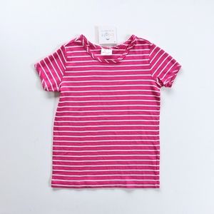 NWT Hanna Andersson Magenta Pink Striped Tee